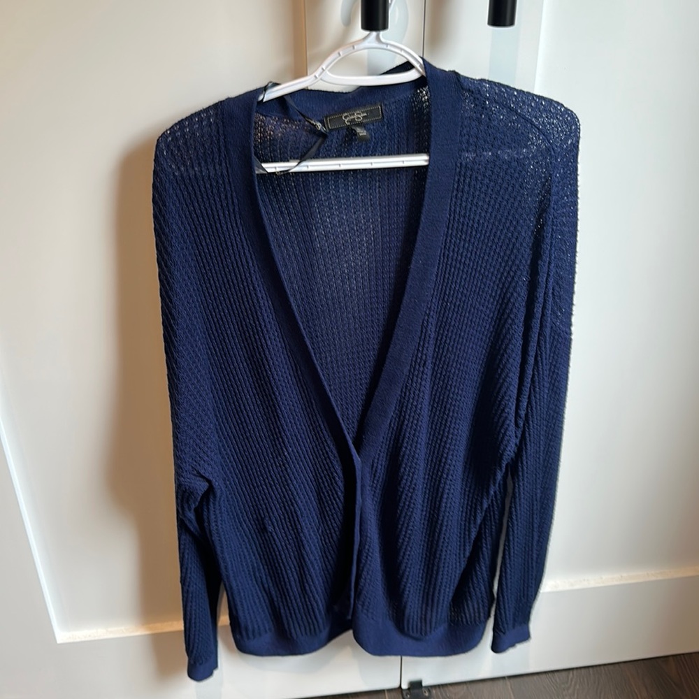 Jessica Simpson Blue Knit Cardigan - Size Large